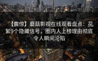 【震惊】蘑菇影视在线观看盘点：花絮9个隐藏信号，圈内人上榜理由彻底令人瞬间沦陷