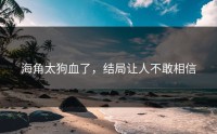 海角太狗血了，结局让人不敢相信