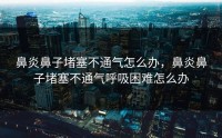 鼻炎鼻子堵塞不通气怎么办，鼻炎鼻子堵塞不通气呼吸困难怎么办